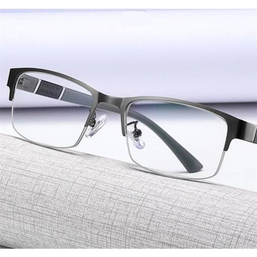 Half-frame Reading Glasses HD Elderly Ladies Glasses Fashion Anti-radiation Fatigue Reading Reading Glasses Men and Women