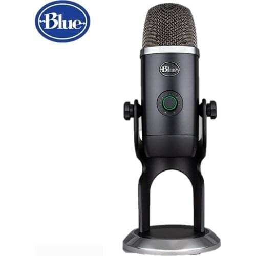 Original Blue Yeti X Professional Condenser Recording Microphone USB For Mac Windows Computer With LED For Game