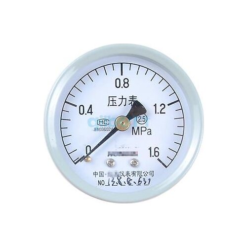 Axial Mount M14x1.5 Y-60Z Measurement Range 0-6Mpa Air Compressor Pressure Gauge 60mm Face Pneumatic Parts
