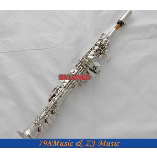 Professional Nickel Plated Eb Sopranino saxophone sax low Bb to high F With Case