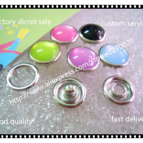 New SALE 10mm Colorful pearl snap buttons for Leather ,Button Snaps Fasteners Combined Button