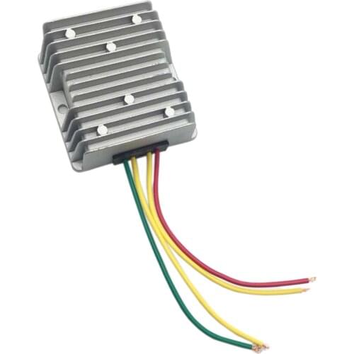 Silver Car Adapter DC 8-40V To 12V 6A 72W Power Converter Regulator