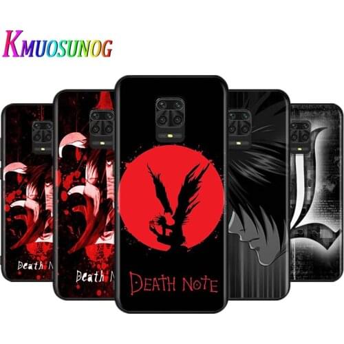 Cute Death Note For Xiaomi Redmi Note 9 9S Max 8T 8 7 6 5 Pro 5A 4X 4 Silicone Soft Phone Case Bright Black Cover