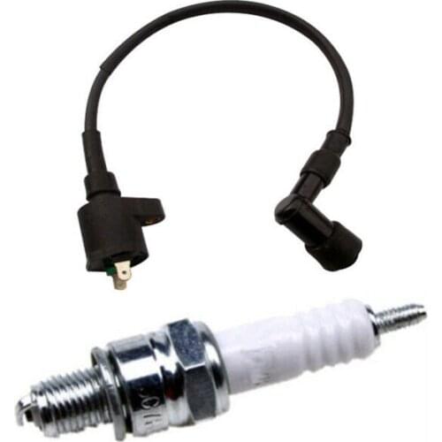 IGNITION COIL SPARK PLUG for 50cc-250cc Dirt Pit Bike Motorcycle Quad ATV