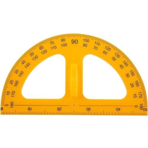 50 Width Protractor Compass for Math Teacher Plastic Protractors School & Educational Supplies Drafting Supplies