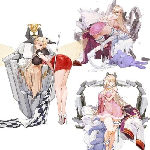 Three Ratels CA35 Iron blood Leon Last Origin Anime Stickers for Car label Laptop Mobile Phone Auto Cover home decoration decals