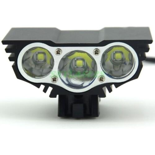 SecurityIng 3 X XM-L U2 5000 Lumens Bicycle Light Bike Light Front Flash Light With Rechargeable Battery Pack & Charger