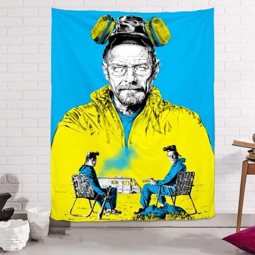 Vintage TV series Movie Poster Tapestry Breaking Bad Banners Wall Art Flags Canvas Painting Wall Hanging Bedroom Home Decoration
