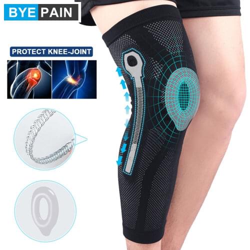 1Pcs Sports Lengthen Knee Pad Leg Sleeve High Elastic Breathable Non-slip Perspiration Compression Leg Warmer Men Women