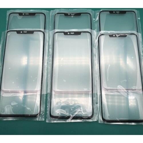 10pcs Original Edge Screen Glass With OCA For Huawei Mate 20 Pro Lcd Dispaly Touch Screen Front Outer Glass Panel Repair