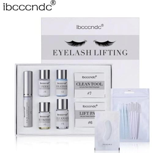 New 10 in 1 Mini Eyelash Perming Kit Eyelash Wave Lotion Curling Perm Curler Eye Lashes Perm Lift Set Liquid Dropship
