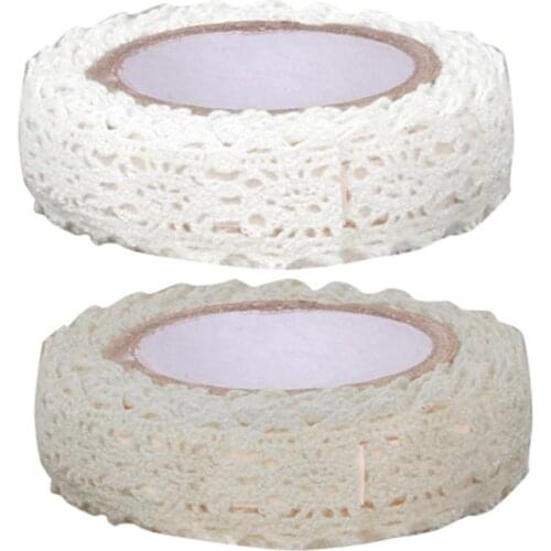 170cm DIY Lace Trim Striping Masking Tapes Self Adhesive Decorative Sticker