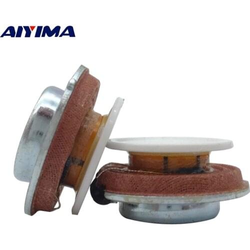 AIYIMA 2Pcs 27MM Audio Portable Vibration Speakers Resonance Speaker 2W 4ohm DIY HiFi Full Range Speaker Stereo loudspeaker