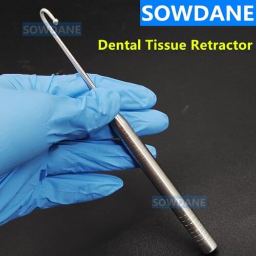 2pcs Dental Tissue Retractor Ball Ended Retractors One Prong Retractor Implant Cheek Retractor Autoclavable Dentist Surgry Tool