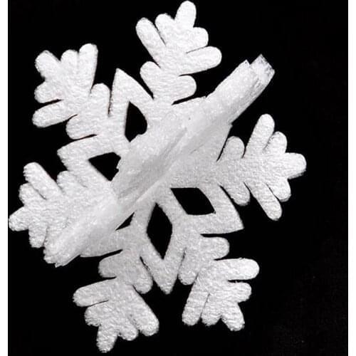 20pcs DIY foam White Fake Snowflakes For Home Christmas Party New Year Xmas Tree Pendants Hanging Decoration Window Decoration