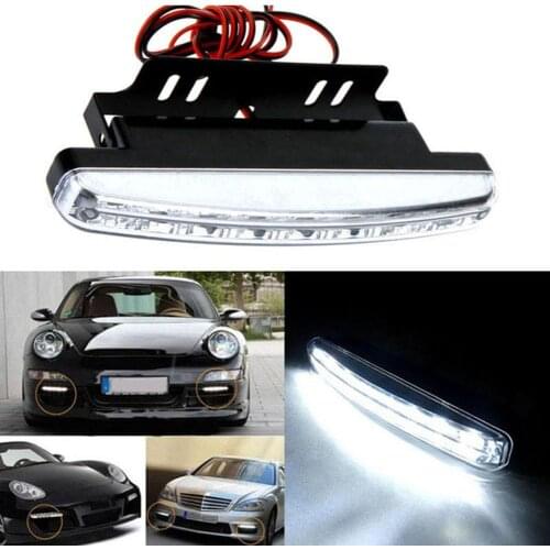 8 LED DC 12V Car Truck Auto Driving Running Light Fog Lamp Headlight Low Power Fit For Truck SUV