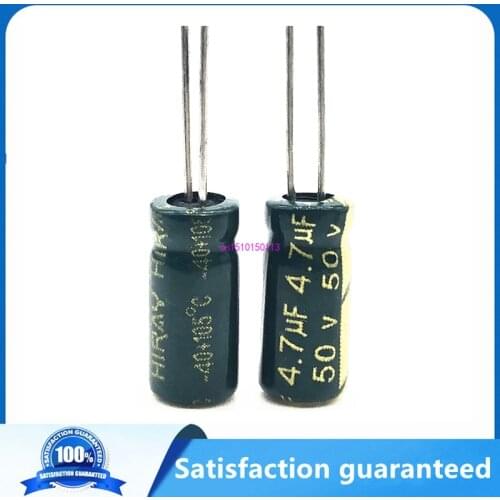 20pcs/lot S24 high frequency low impedance 50v 4.7UF aluminum electrolytic capacitor size 5*11 4.7UF 20