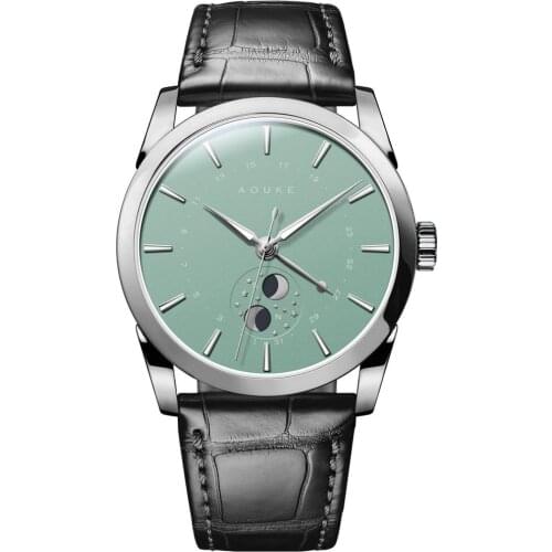 Мужские часы с кожаным ремешком Aouke China At AliExpress