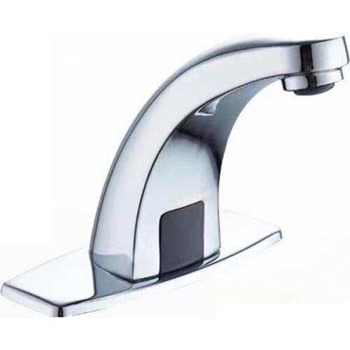 Automatic Sink Mixers Sensor Tap Hands Free Infrared Water Tap Hands Touchless Cold Inductive Electric Basin Faucet Bathroom