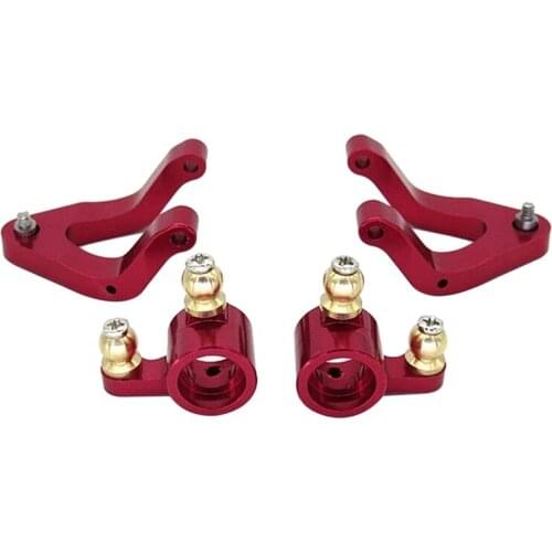For WPL D12 1/10 RC Truck Car Upgrade Parts Metal Lower Swing Arm & Steering Cup Knuckle Set Accessories