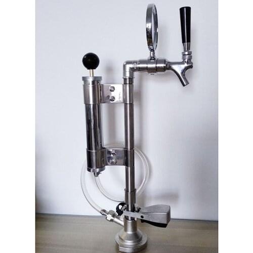 Homebrew Manual Beer keg pump with beer faucet & A type coupler, plate type beer pump unit