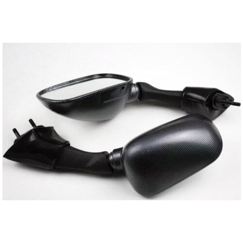 Motorcycle Rear View Side Custom Racing Rearview Mirrors For Yamaha FJR 1300 FJR1300 2003 2004 2005 Aftermarket Carbon Black