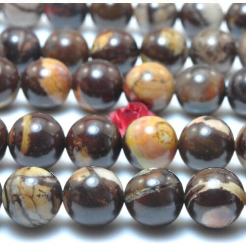Natural Outback Jasper Smooth Round Loose Beads Wholesale Gemstones Semi Precious Stones Bracelet Necklace For Jewelry Making