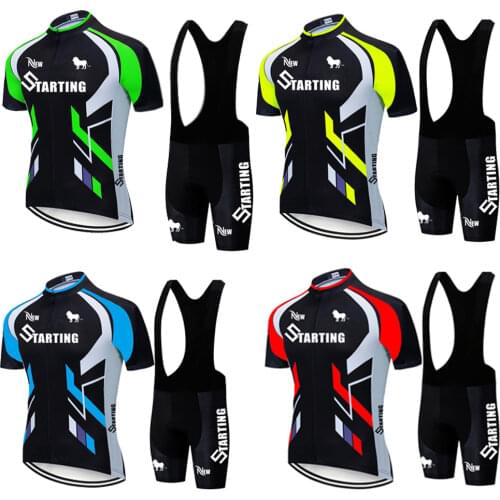 2021 New Summer Pro Cycling Jersey Set Breathable Team Racing Sport Bicycle Jersey Mens Cycling Clothing Short Bike Jersey