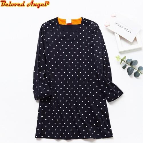 Girls Autumn Winter Dress Kids Fashion A-line Dresses Long Sleeve O Neck Children Clothing Dress 3-8 Years Baby Clothes
