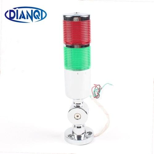 LTA Industrial Multilayer Stack light Lamp Signal Tower Alarm caution light Flash Industrial Tower Red Green LED Sliver 12V 24V