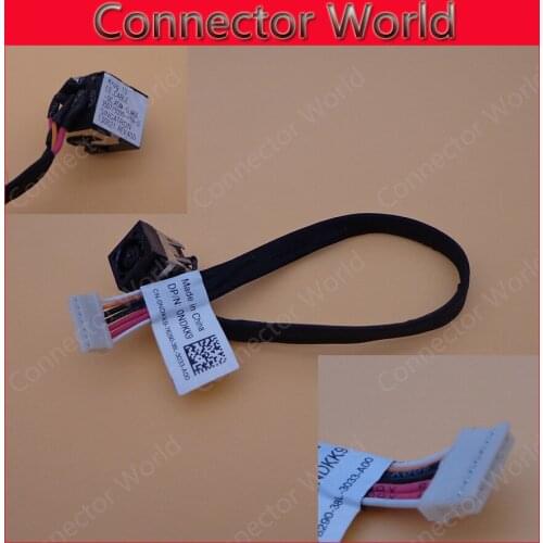 1-20pcs DC Power Jack with Cable for Dell Latitude E5520 Laptop etc DC Socket Connector DP/N: 0NDKK9 DC Jack with cable DC Jack
