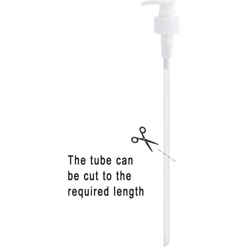 Tube Length 120mm Pump Head White Replacement Soap Total Length 10pc 210mm