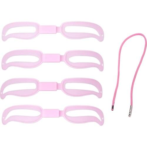 Eyebrow Stencil 4PCS Eyebrow Shaper Kit Reusable Eyebrow Template with Strap 3 Minutes Makeup Tools for Eyebrows SAL99