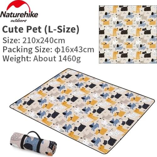 Naturehike Ultralight Printed Picnic Blanket Moisture-Proof Picnic Mat Portable 670g Beach Mat Garden Park Washable Cushion