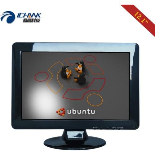 ZB120JC-593L/12.1" inch 1280x800 16:10 Widescreen USB HDMI VGA Support Linux Ubuntu Raspbian Debian OS Touch Screen PC Monitor