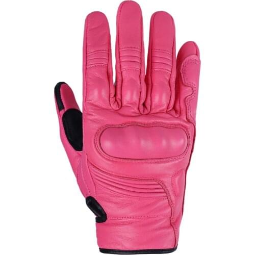 VEMAR Elastic Moto Gloves Leather Motorcycle Gloves Full Finger Bicycle Cycling Motocross Racing Glove Pink For Women Men