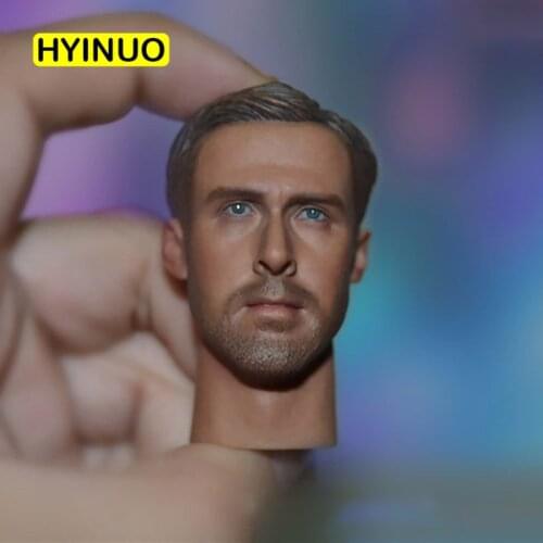 1/6 Scale K ELITE Actor Huntsman Ryan Gosling 2049 Male Man Boy Head Sculpt Headplay w Neck 12" Action Figure Body Accessories