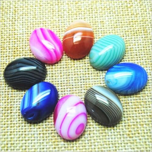 10pcs nature gem stone cabochons nice agatee onyx CABS no hole 13x18mm 15x20mm 18x25mm good quality beads