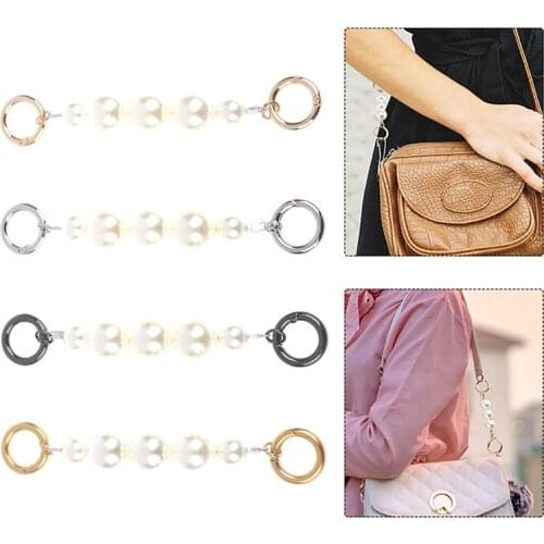 15cm Imitation Pearl Bag Chain Strap Extender Replacement For Purse Clutch Handbag DIY Shoulder Strap Accessories
