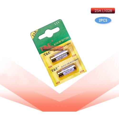 2pcs/lot 23A Batteries 12V Alarm-Remote Primary Dry Alkaline Battery 21/23 23GA A23 A-23 GP23A RV08 LRV08 E23A V23GA