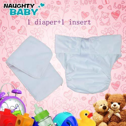 2018 High quality Free Shipping Waterproof Adult cloth diaper Nappy nappies double snaps diapers 5sets Naughtybaby Factory