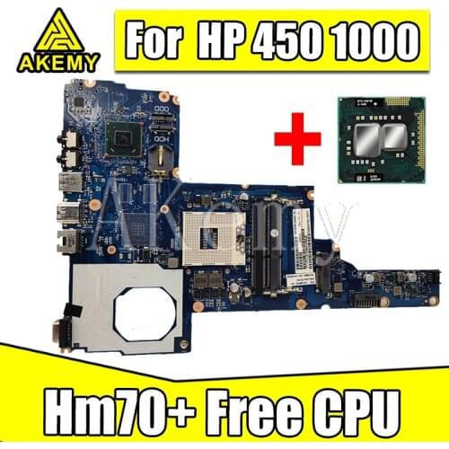 Free CPU laptop Motherboard For HP 450 250 1000 2000 HM70 Mainboard 685768-001 685768-601 6050A2493101-MB-A02