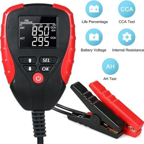 12V Digital Car Battery Tester Automotive Battery Electronic Load Battery Meter Analyze Diagnostic Tool Car CCA Battery Tester