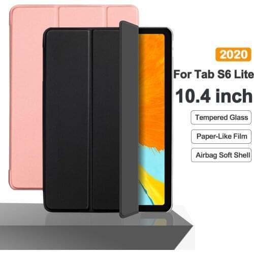 For Samsung Galaxy Tab S6 Lite 10.4'' 2020 Flip Tablet Case Stand Smart Cover Funda For SM-P610 SM-P615 Protective Shell Capa