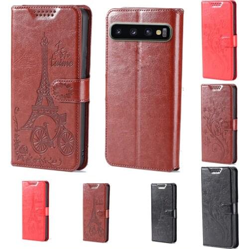 For Samsung S10 Plus butterfly flower Tower Flip Leather Wallet Phone Case For Samsung Galaxy S10 4G 5G Phone cover