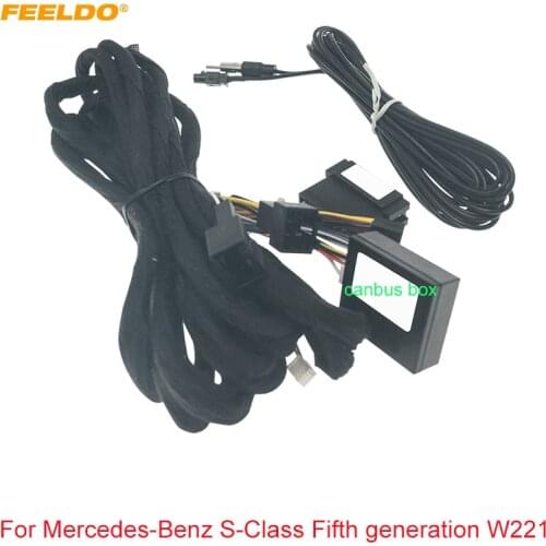 FEELDO Car Android 16PIN Power Wiring Harness Cable With Canbus For Mercedes-Benz 06–13 S-Class Fifth generation W221