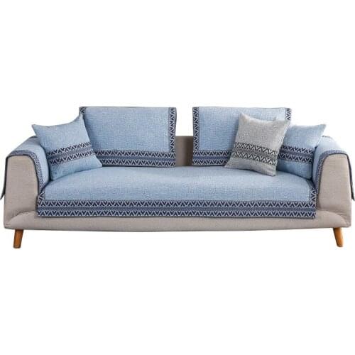 Cotton sofa covers solid colour slipcover 1/2/3/4 seater chair couch protect polyester sofa corner sofa towel furniture cover