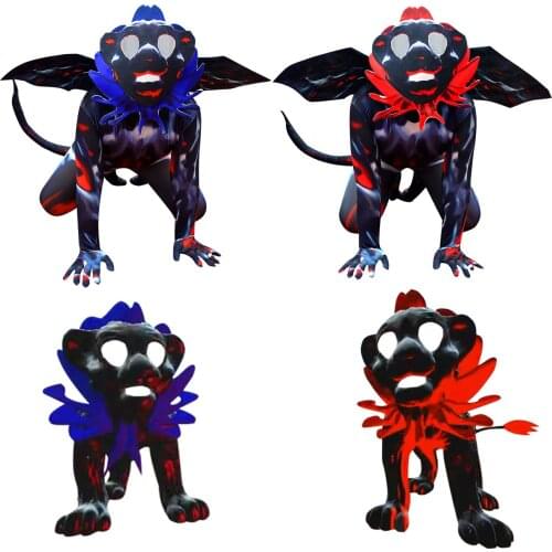 Halloween Costume Anime Cat Lion Cosplay CARTOON Lion Cosplay Boy Girl Crazy Chasing Game Tights Kids Carnival Party Bobysuit