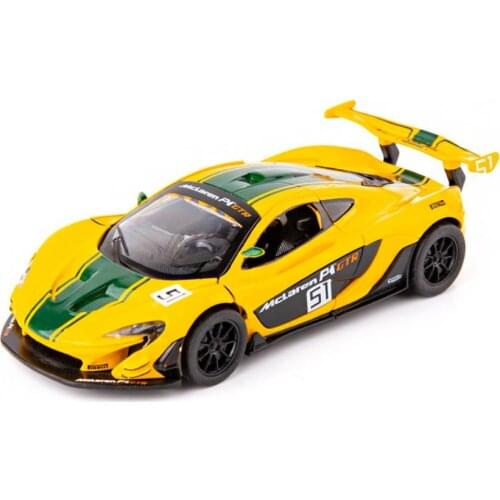 Hot 1:32 scale wheel McLaren P1 racing super sport car metal model with light sound diecast vehicle toys collection for gifts