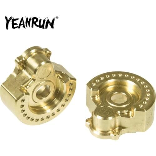 YEAHRUN Metal Brass Counterweight Steering Block Wheel Knuckle Balance Weight for Traxxas TRX-4 TRX4 1/10 RC Crawler Car Parts